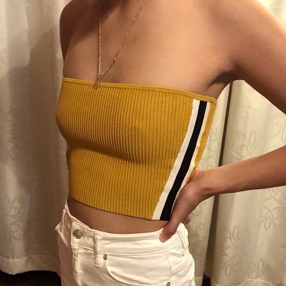 Mustard crop top